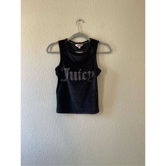 Juicy‎ couture velour furry cropped y2k tank size medium - Picture 1 of 5